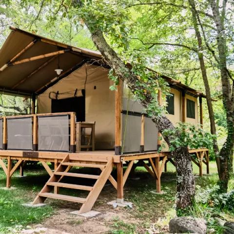 Safarizelt 5 Personen - Lodge Premium 3 Zimmer 5 Personen Klimatisiert