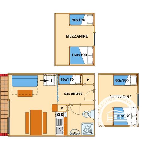 Apartement 7 Personen - Residenz Duplex 3 Zimmer 6/7 Personen + TV