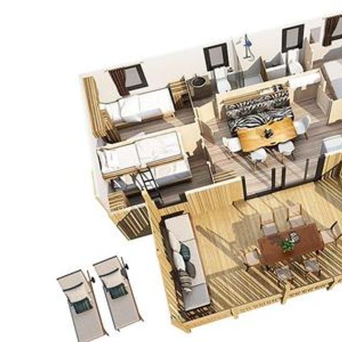 Mobilheim 6 personen - Big Leaf