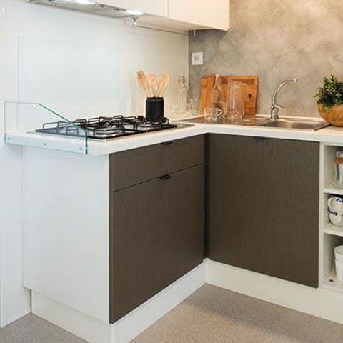 Mobilheim 6 Personen - Comfort | 3 Zi. | 6 Pers. | Erhöhte Terrasse | Klimaanlage | TV