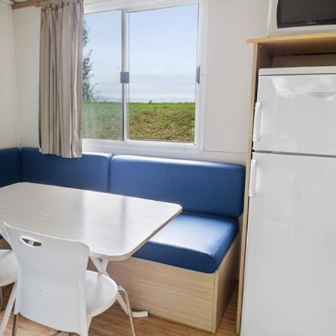 Mobilheim 4 Personen - Classic | 2 Schlafz. | 4 Pers. |* Erhöhte Terrasse* | 1 Bad | Klimaanlage