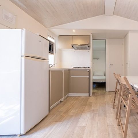Mobilheim 6 Personen - Comfort | 3 Zi. | 6 Pers. | Erhöhte Terrasse | Clim.