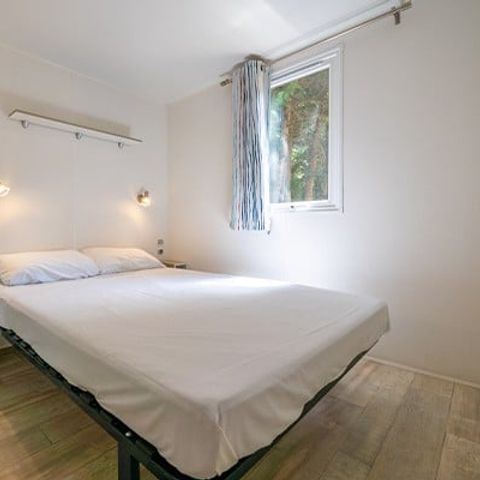 Mobilheim 4 Personen - Comfort XL | 2 Zi. | 4 Pers. | Erhöhte Terrasse | Klim.