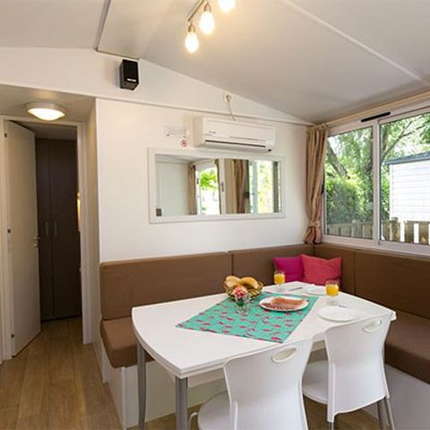 Mobilheim 6 personen - Comfort | 3 Zi. | 4/6 Pers. | Überdachte Terrasse | Klimaanlage