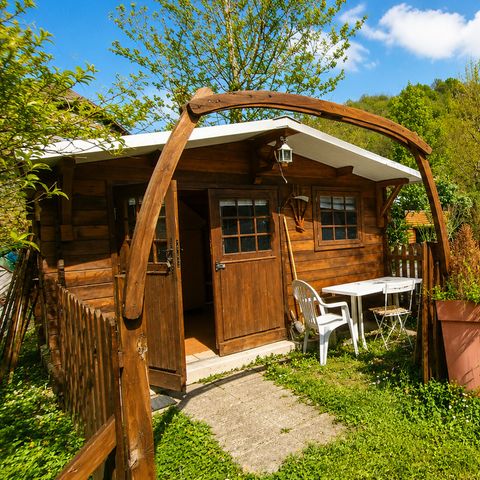 Chalet 2 Personen - Kleines Holzchalet Schlafsaal (ohne Küche und Wasser)
