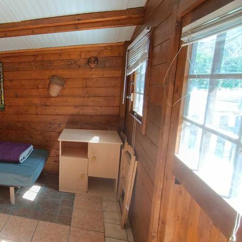 Chalet 2 Personen - Kleines Holzchalet Schlafsaal (ohne Küche und Wasser)