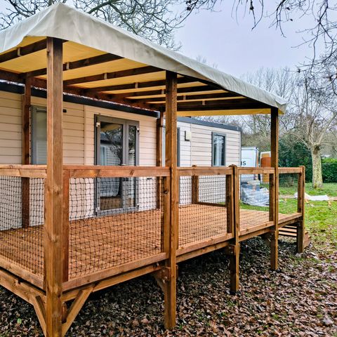 Mobilheim 6 Personen - 3 Zimmer Vorhang 33m²
