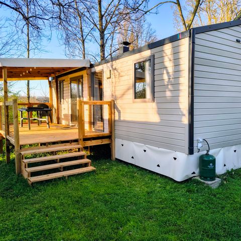 Mobilheim 6 Personen - 3 Zimmer Vorhang 33m²