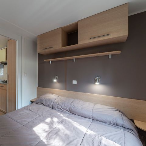 Mobilheim 6 Personen - Comfort XL | 3 Schlafz. | 6 Pers. | Erhöhte Terrasse | Klimaanlage