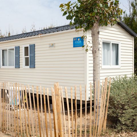 Mobilheim 6 Personen - Classic | 2 Zi. | 4/6 Pers. | Einfache Terrasse | Klima.