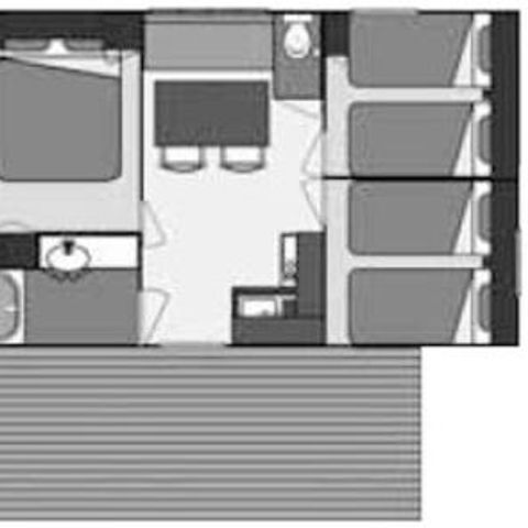 Mobilheim 6 Personen - Mobil Home Bergerac Klimatisiert