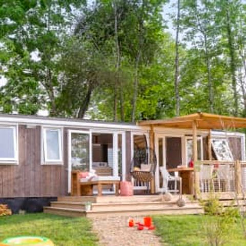 Mobilheim 6 Personen - Cottage Cheverny 6p 3ch 2SdB Premium