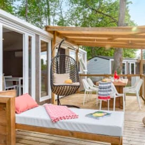 Mobilheim 6 Personen - Cottage Cheverny 6p 3ch 2SdB Premium