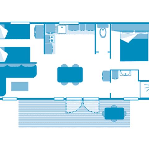 Mobilheim 5 Personen - Cottage 4/5p 2ch ***