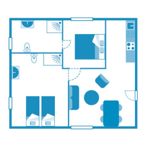 Apartement 4 Personen - Apartment Trendy 4P 2Zi Prestige