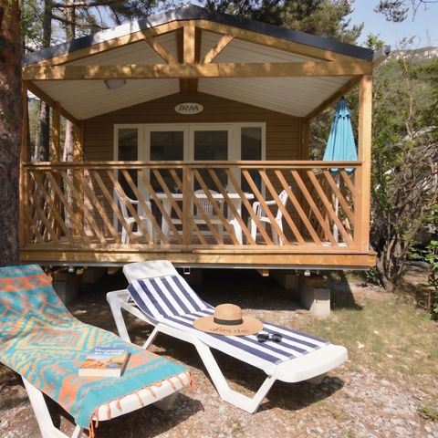 Mobilheim 6 Personen - LOGGIA BAY Flussblick - 2 Schlafzimmer - TV - KLIMA - LV