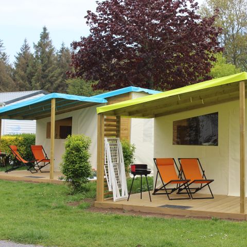Safarizelt 4 personen - Funflower Standard 20m² 2 Zimmer ohne Sanitäranlagen