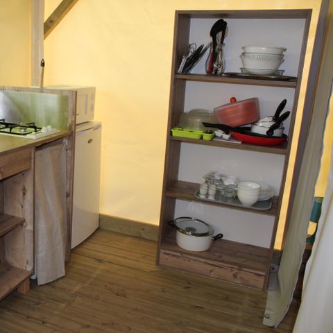 Safarizelt 4 Personen - Funflower Standard 20m² 2 Zimmer ohne Sanitäranlagen