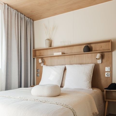 Mobilheim 4 Personen - NEW - Mobilheim Ciela Prestige - 2 Schlafzimmer, davon 1 Elternsuite - Bettwäsche, Handtücher und Grill i