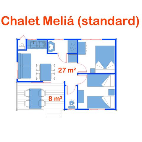 Chalet 6 Personen - Standard