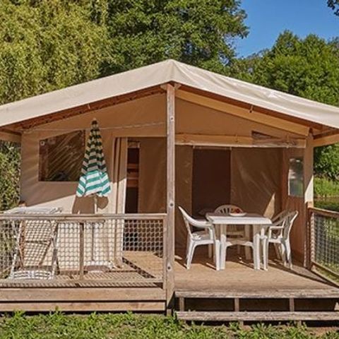 Safarizelt 5 Personen - Eco Lodge Zelt | 2 Schlafz. | 4/5 Pers. | Ohne Bad
