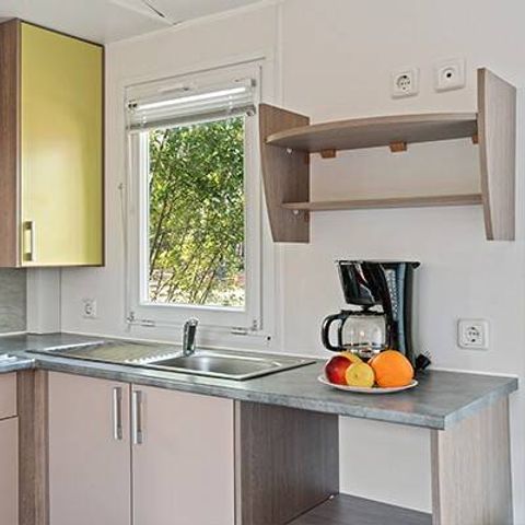 Mobilheim 6 personen - Classic | 3 Schlafz. | 6 Pers. | Einfache Terrasse