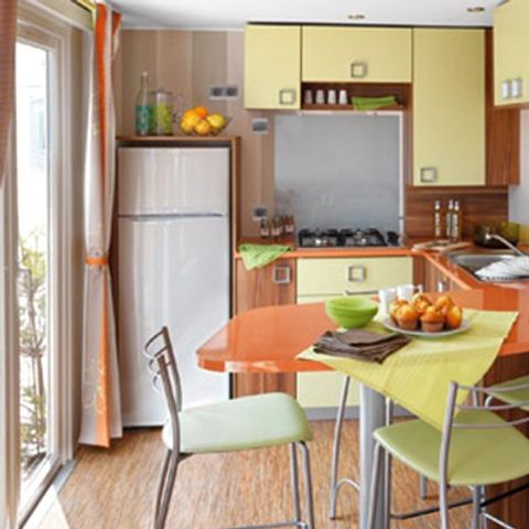 Mobilheim 6 personen - Classic | 3 Schlafz. | 6 Pers. | Einfache Terrasse