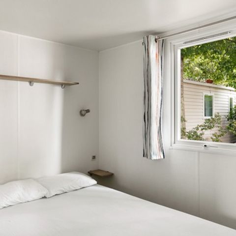 Mobilheim 4 personen - Comfort | 2 Zi. | 4 Pers. | Einfache Terrasse | Clim.
