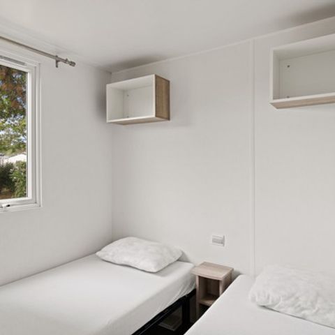 Mobilheim 4 personen - Comfort | 2 Zi. | 4 Pers. | Einfache Terrasse | Clim.