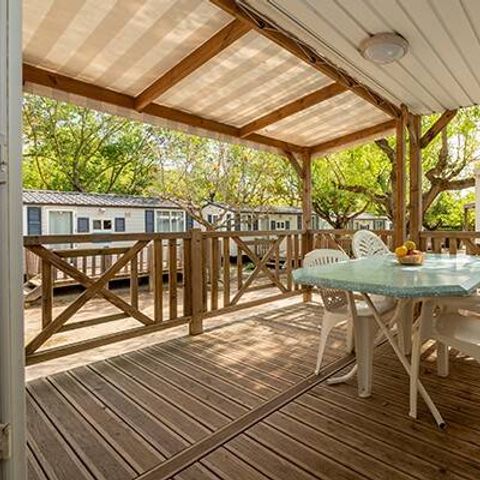 Mobilheim 4 Personen - Classic | 2 Schlafz. | 4 Pers. | Einzelne Terrasse | Klimaanlage
