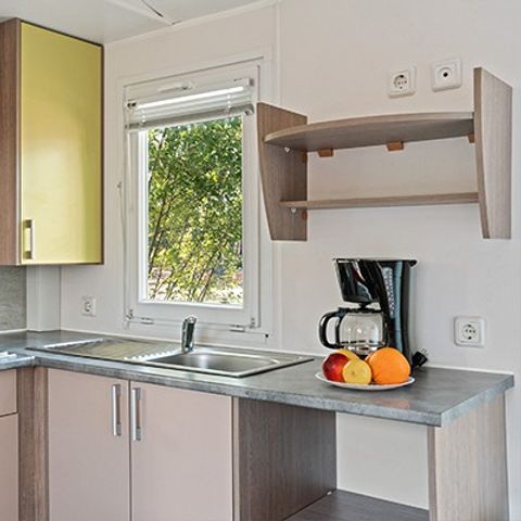 Mobilheim 6 personen - Classic XL | 3 Schlafz. | 6 Pers. | Einzelne Terrasse
