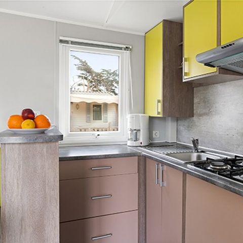 Mobilheim 6 personen - Classic XL | 3 Schlafz. | 6 Pers. | Einzelne Terrasse