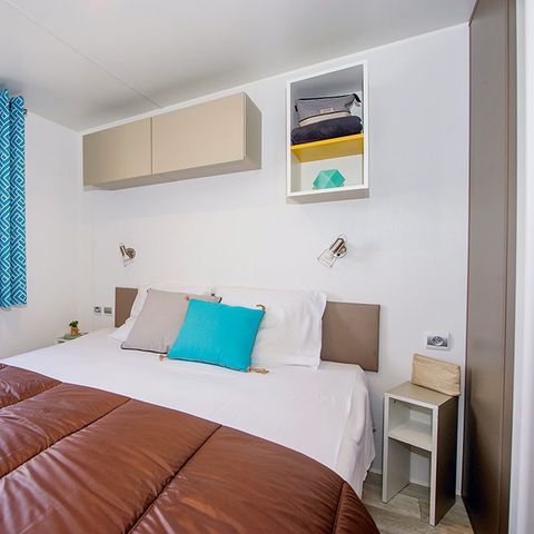 Mobilheim 6 personen - Comfort | 3 Zi. | 6 Pers. | Einfache Terrasse | Clim.
