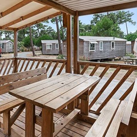 Mobilheim 6 Personen - Mobilheim | Premium | 3 Zi. | 6 Pers. | Erhöhte Terrasse | Klima.