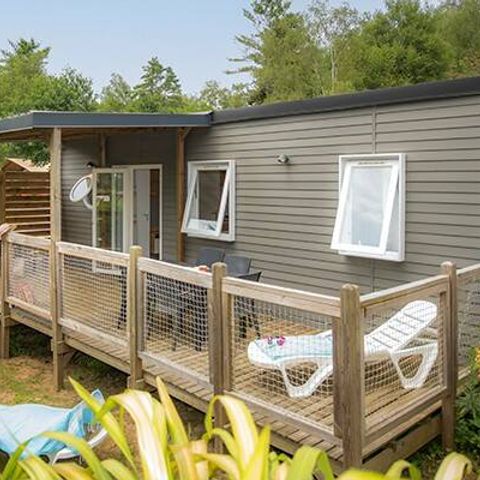 Mobilheim 6 Personen - Mobilheim | Premium | 3 Zi. | 6 Pers. | Erhöhte Terrasse | Klima.