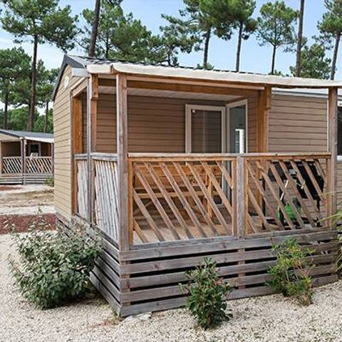 Mobilheim 6 Personen - Comfort | 3 Schlafz. | 6 Pers. | Einfache Terrasse | Klimaanlage
