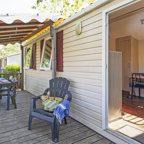 Mobilheim 6 Personen - Classic | 2 Zi. | 4/6 Pers. | Hochterrasse | Klim.