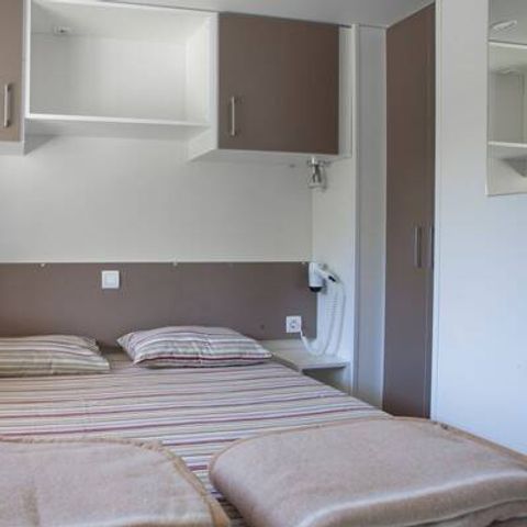 Mobilheim 6 Personen - Comfort | 2 Zi. | 4/6 Pers. | Erhöhte Terrasse | Klimaanlage