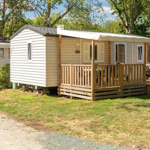 Mobilheim 6 Personen - Comfort | 2 Zi. | 4/6 Pers. | Erhöhte Terrasse | Klimaanlage