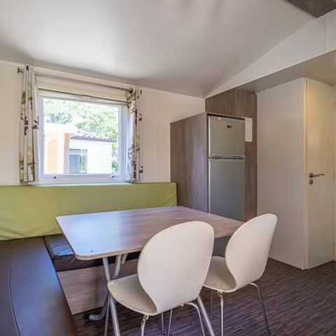 Mobilheim 6 Personen - Comfort | 2 Zi. | 4/6 Pers. | Erhöhte Terrasse | Klimaanlage