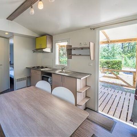 Mobilheim 6 Personen - Comfort | 2 Zi. | 4/6 Pers. | Erhöhte Terrasse | Klimaanlage