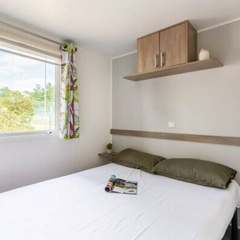 Mobilheim 6 Personen - Comfort | 3 Schlafz. | 6 Pers. | Erhöhte Terrasse | Klimaanlage