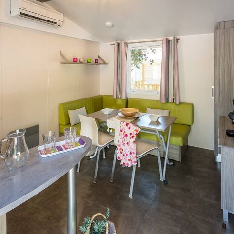 Mobilheim 6 Personen - Mobilheim | Classic | 2 Zi. | 4/6 Pers. | Erhöhte Terrasse | Klim.