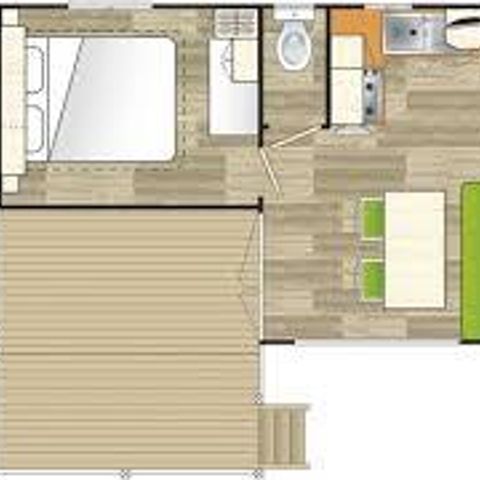 Mobilheim 4 Personen - Loggia