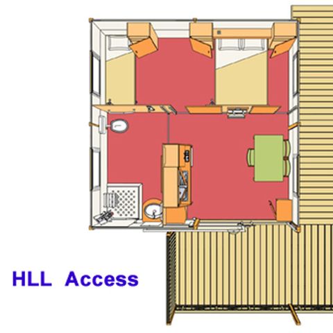 Chalet 3 Personen - ACCESS PMR