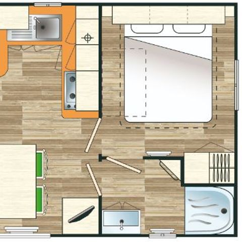 Mobilheim 4 Personen - SUPER TITANIA 32m²