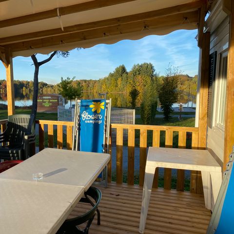 Mobilheim 6 Personen - CONFORT 36m² - 3 Schlafzimmer - überdachte Terrasse