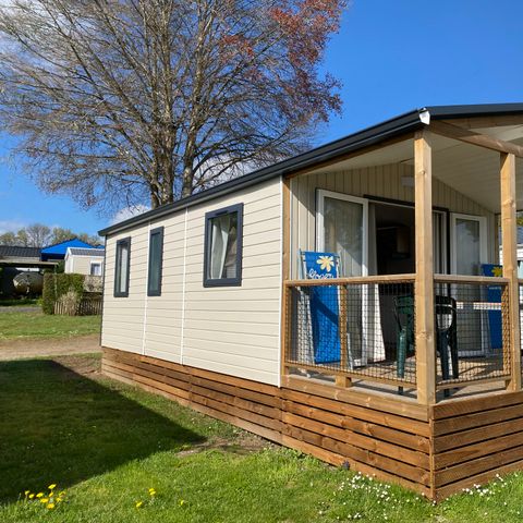 Mobilheim 4 Personen - Premium - 35 m² (2 Zimmer) + Überdachte Terrasse