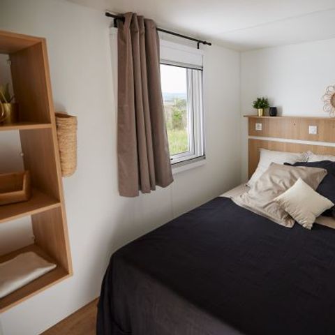 Mobilheim 4 Personen - Premium - 35 m² (2 Zimmer) + Überdachte Terrasse