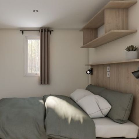 Mobilheim 6 Personen - Premium - 33 m² (3 Zimmer) + Überdachte Terrasse